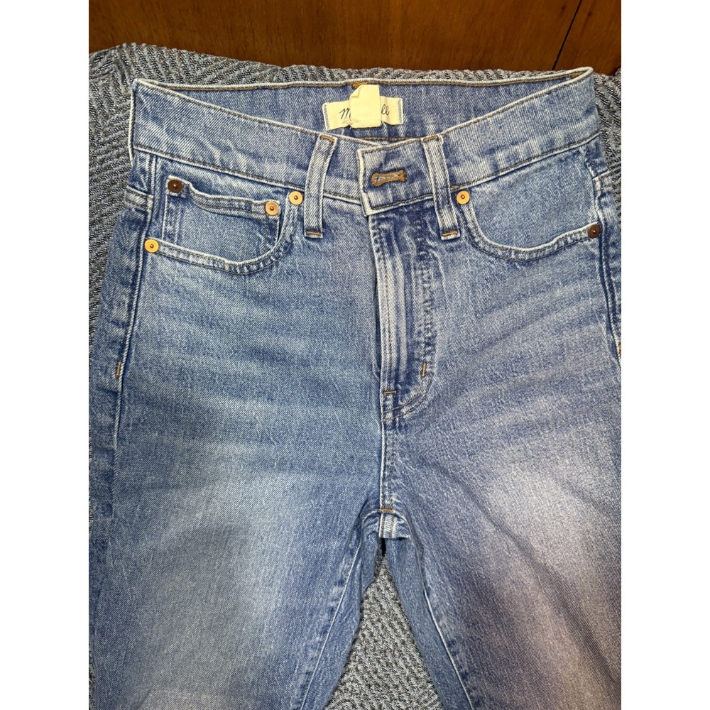 Madewell The Perfect Vintage Jean Womens 24 Light Blue High Rise Tapered Denim - Picture 2 of 8